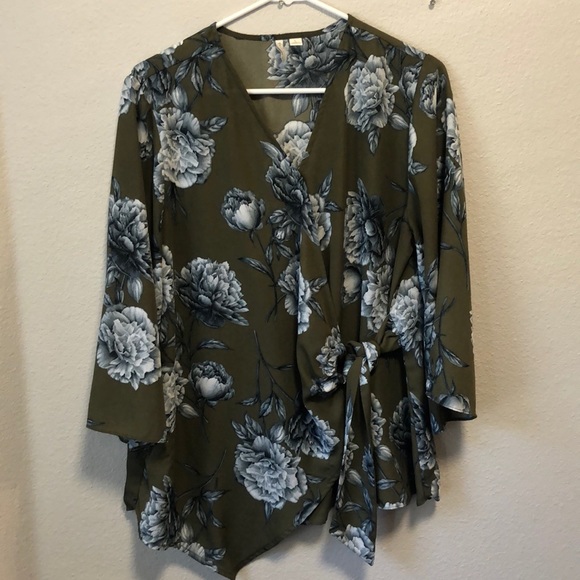 Cato Tops - 3/$12‼️Cato faux wrap blouse